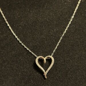Kay Jewelers Silver Heart Necklace